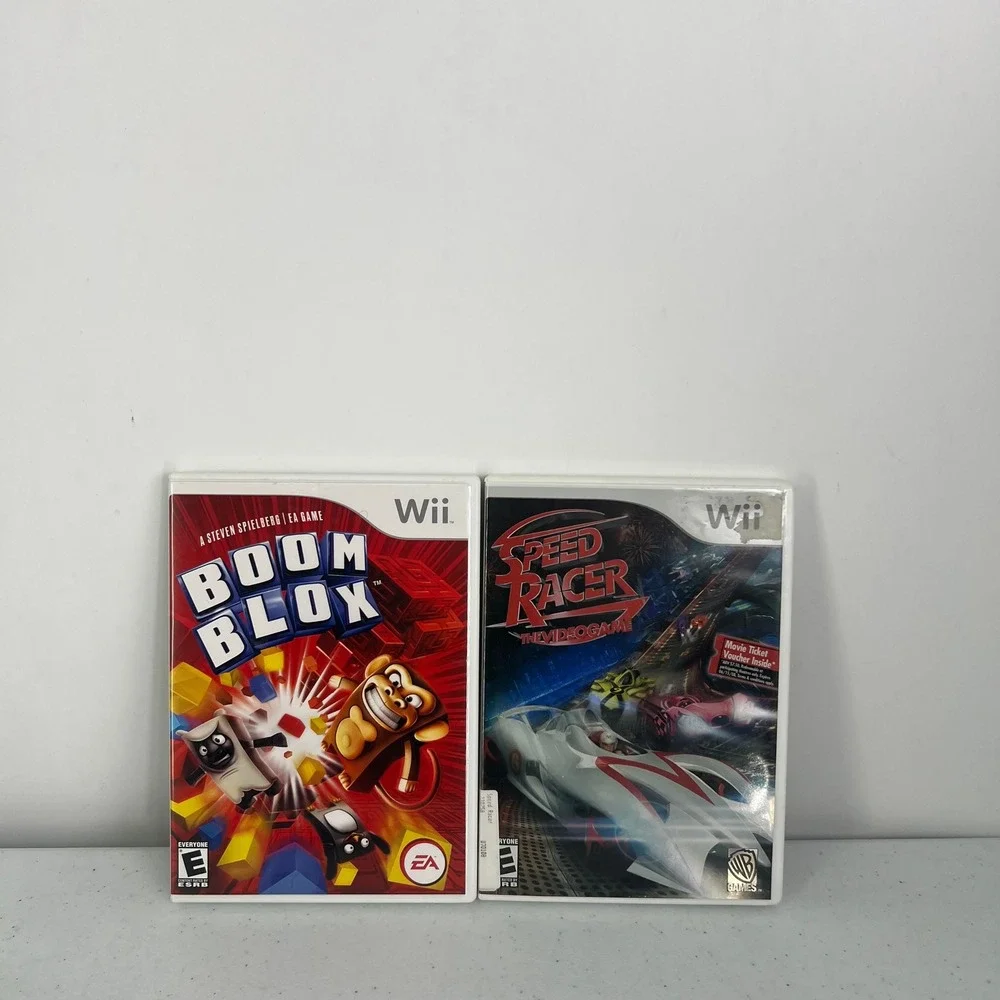 Nintendo Wii 5 Game Bundle Boom Blox Bash Party MySims Racing Speed Racer Dragon - Picture 8 of 10